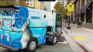 Meet: SWEEP-E | San Diego's mini, 100% electric street sweeper