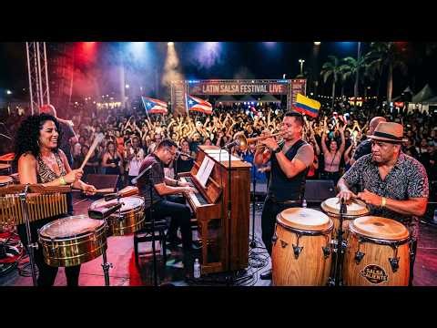 Hot Salsa Rhythms 🌴 Miami Beach Latin Dance Music