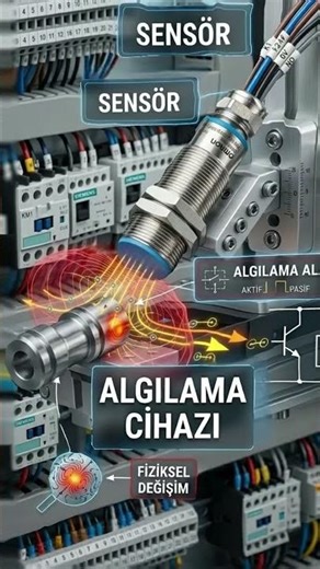 Sensör Nedir? Ne İşe Yarar? ⚙️ #shorts #elektrik #plc #otomasyon