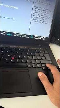 How to enter bios menu and change boot order on lenovo X1 carbon