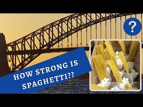 SPAGHETTI BRIDGE! Students design a bridge using ONLY marshmallows and spaghetti