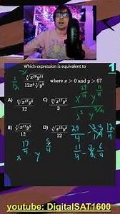 Radicals and Exponents -- REAL December SAT Math