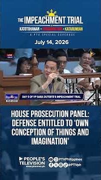 House Prosecution Panel: Defense entitled to ‘own conception of things and imagination'