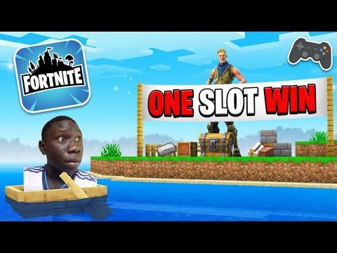 I Tried Winning Fortnite With ONLY 1 Inventory Slot…