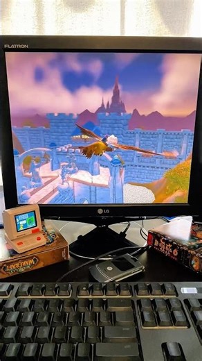 Flying into Stormwind - World of Warcraft on my retro Alienware setup #wowclassic #retrogaming #wow