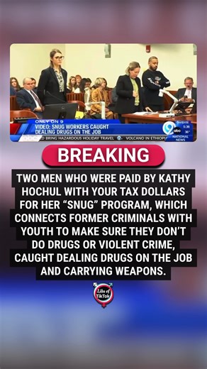 Two men who were paid by Kathy Hochul with your tax dollars for her “SNUG” program, which connects former criminals with youth to make sure they don’t do drugs or violent crime, caught dealing drugs on the job and carrying weapons. Who could’ve possibly seen this coming | Libs of Tik Tok