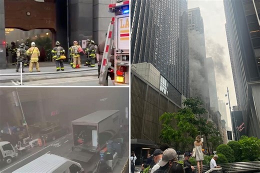 Fire erupts under swanky French restaurant, sending massive plumes of smoke across NYC’s Midtown