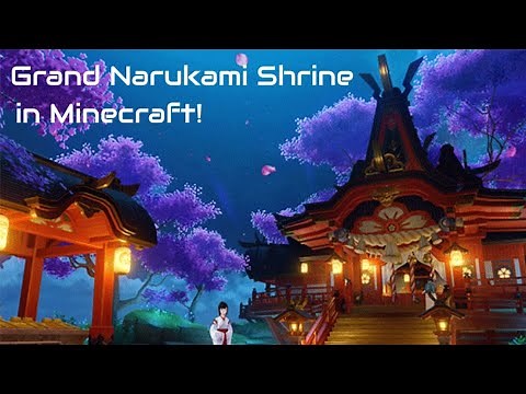 Building the Great Narukami Shrine in Minecraft (Part 1: Entrance)