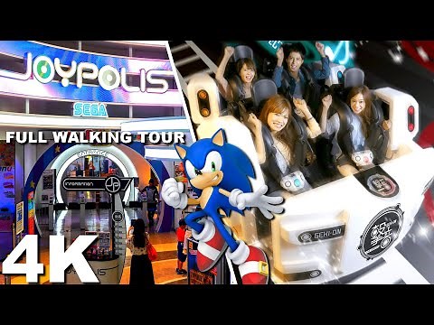 SEGA Indoor Theme Park : Tokyo Joypolis [Walking Tour 4K]