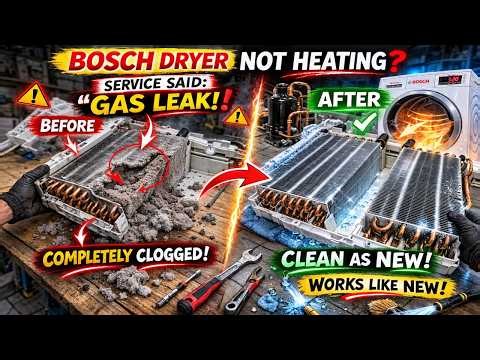 Service Said “Throw It Away”! Bosch Dryer Not Heating – Real Fix