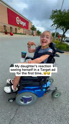 Discover With Dallas on Instagram: "So excited to be a @target model!🥹 This is such an unforgettable day! She has two ads that come out this week wearing Cat and Jack. If you see her in either ads please tag us!! We would love to see where she is found across the U.S. in Target stores!❤️ #targetmodel #reactionvideo #dreamcometrue #happiness #familyvlog #momdaughter #targetvlog #representation #target #reels #wheelchairmodel"