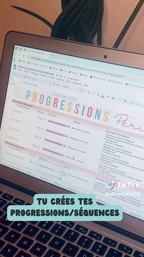 Automatisation du Cahier Journal d’Enseignant avec Google Sheet
