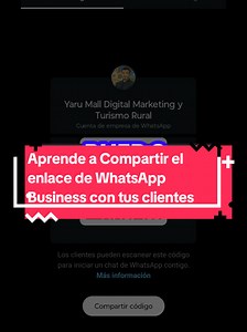 Cómo compartir el enlace de WhatsApp Business 📱👌 . #marketing #marketingtips #whatsapp #link #enlace