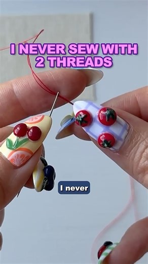 never sew with 2 threads, do this instead🪡