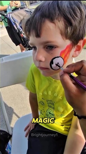 Face Painter's Mistake Turns Into Pure Magic #reels #usa #shorts