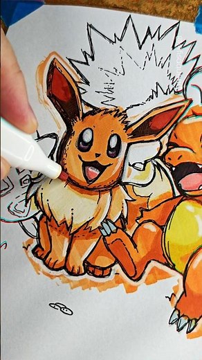 Bora pintar o Pokémon Eevee! 😁