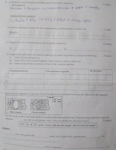 a) Write the word and balanced formula equation for aerobic res... | Filo
