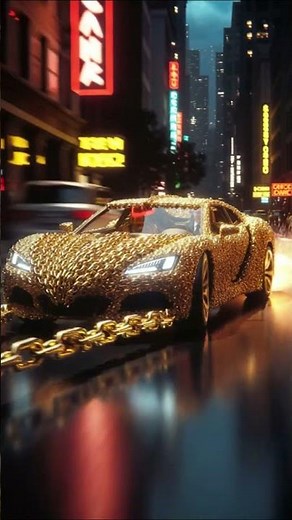 💰 Gold Chain Car: Forward 360° Drift | Unreal Cars