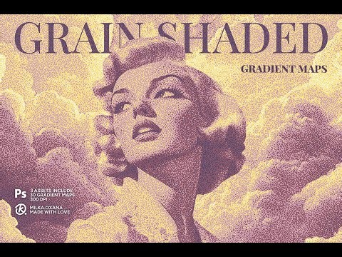 Grain Shaded Gradient Maps Effect Stock Graphics Download