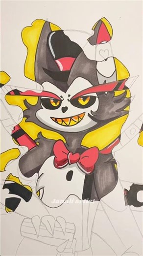 Drawing Husk from Hazbin Hotel #hazbinhotel2 #husk #drawing #shorts