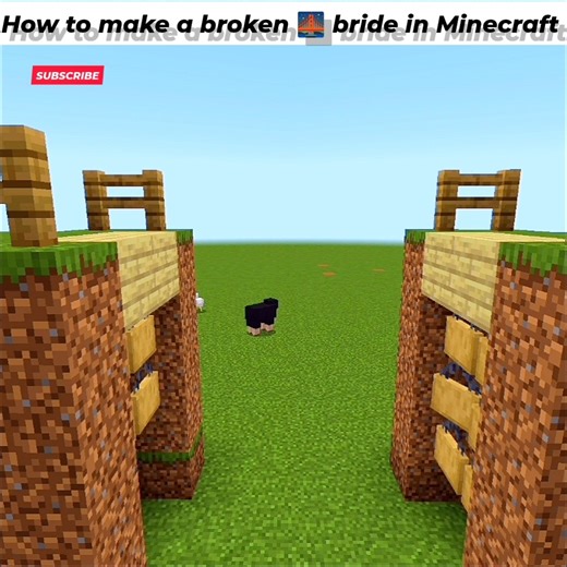 how to make a broken 🌉 bride in Minecraft #minecraft#gaming