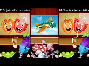 Cartoon Jigsaw puzzle for kids ( by Abuzz ) | preschool educational game; learn animals, fruits.