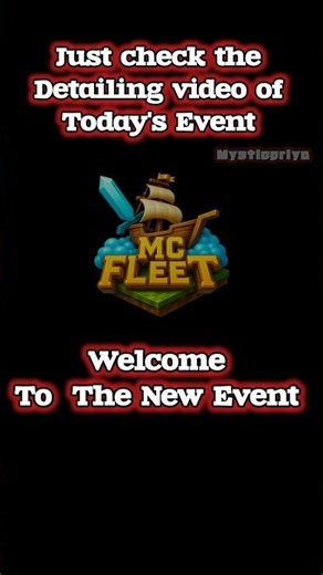 Upcoming Event Announcement in MC Fleet S2 #minecraft #mcfleetsmp #gaming #event #subscribe