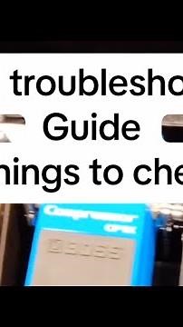 Pedal troubleshooting guide. 5 things to check if your pedal not working