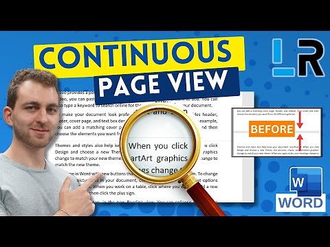 MS Word: Set continuous page view ✅ 1 MINUTE