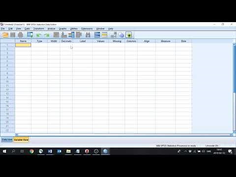SPSS på svenska: Lägga in variabler och data 1