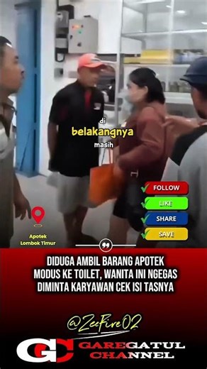 BIKIN HEBOH, Ketahuan CCTV mencuri, DISURUH BUKA TAS MALAH NGEGAS #viral #beritaterkini #news #cctv
