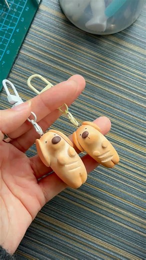 Polymer Clay Baguette Puppy 🐶 | Polymer clay dog tutorial | process video | #polymerclayartist
