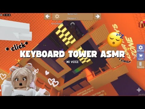 Roblox ASMR 🌸 The MOST satisfying Keyboard Tower ASMR (NO TALKING) | Episode #1