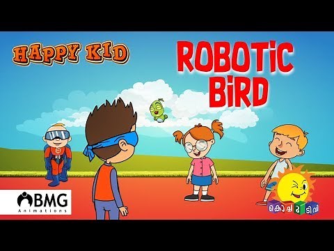 Happy Kid | Robotic Bird | Episode 75 | Kochu TV | Malayalam