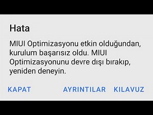 MIUI Optimizasyonunu Devre Dışı Bırakma | Xiaomi APK Dosyası Yükleme