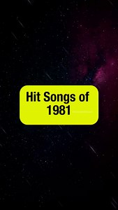 Check out these Awesome Songs of 1981!! | Hit Songs of the Past