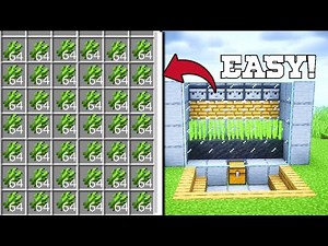 Minecraft Easiest Sugarcane Farm Ever 1.21! [JAVA & BEDROCK]