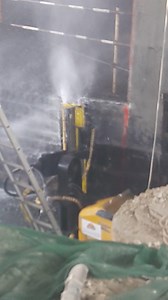 Qatar ...Doing Hydro-Demolition / Concrete cutting using a conjet robot..Water Pressure is At 20,000 psi with a water flow rate of 168 litres of filtered sea water per minute going through a jet size of 2.8 mm ... Using 2 x 350 hp jetstream pumps giving us a total of 700 horse power......We cut through the concrete and rebar at 6.5 metres wide..By 7.5 metres Depth .. 5.5 metres length.... Water ..The most powerful tool on the planet... | Jetblast High Pressure Water Jetting cleaners