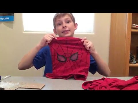 DIY spiderman mask tutorial