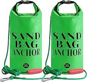 RunNico 500D Sand Anchor for Small Boats,2 in 1 PWC Jet Ski Anchor Kit with Adjustable Buoy,Waterproof Dry Bag for Jet Ski, Kayak, Boat, Watercraft and Canoe