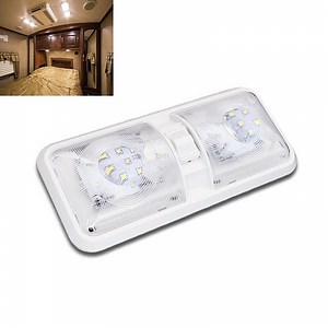 [Hot Item] 12V Marine RV LED Dome Light Interior Indoor Roof Ceiling White Lamp Boat Lighting