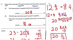 BJC Math Paper 2 - Adding and Subtracting Mixed and Improper Fractions (Advanced)