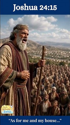 Joshua's Final Challenge | Choose This Day Whom You Will Serve| Joshua 24:15 #bibleshorts