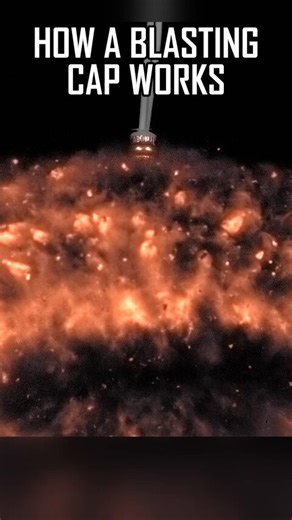 In case you were wondering how a blasting cap works. You don't want to be holding one when this happens.