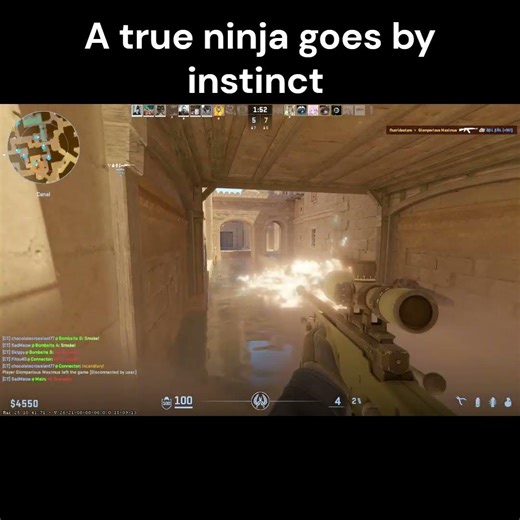 A true ninja goes by instinct #meme #gaming #cs2 #counterstrike2 #csgo #counterstrike #ninja