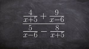Simplify a complex fraction by multiplying the numerator and denominator by the LCD