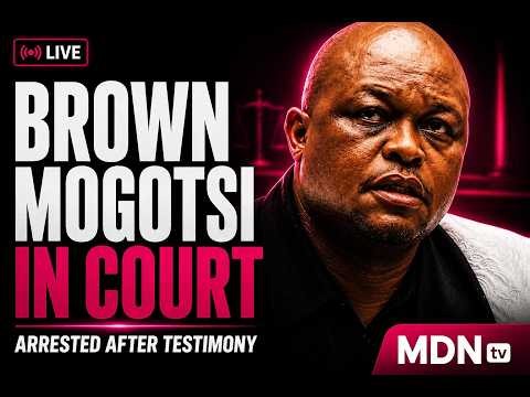BROWN MOGOTSI IN COURT AFTER SHOCK ARREST FOLLOWING MADLANGA COMMISSION TESTIMONY