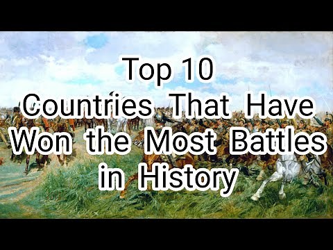Top 10 Countries That Have Won the Most Battles in History (recorded on Wikipedia)