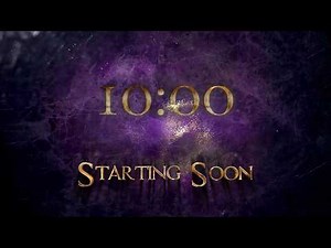 10 Minute Countdown Timer | Cinematic “Starting Soon” Stream Background (4K)