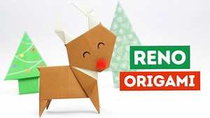 Cómo hacer un RENO de Navidad con papel - Manualidades Play